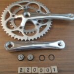 Crankarm set road 34/50t bcd 110 mm 165 mm alloy silver