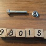 Seatpost bolt and nut 5/16 x 1 3/4 steel