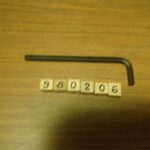 Tool 8 mm allen key long