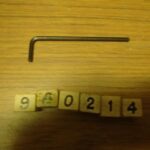 Tool 4 mm allen key
