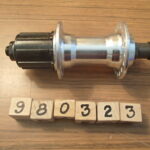 Hub Quando rear cassette 36H hollow axle silver alloy
