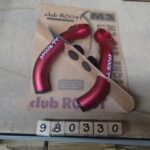 Bar ends ski bend anodized red alloy