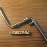 Crank 1 piece Cr-Mo steel high polish finish 175 mm silver