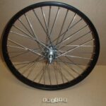 Wheel 20 x 1.75 rear  BO Black steel 5/6 speed FW 3/8 in axle