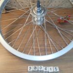Wheel 20 x 1.75  front BO silver alloy DW 14 mm axle 1 available