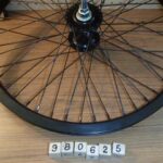 Wheel 20 x 1.75 front BO black alloy DW 3/8 in axle 2 available