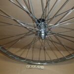 Wheel 26 x 2.125 front BO chrome steel 3/8 in axle