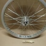 Wheel 20 x 1.75  front BO alloy silver  SW 48H 3/8 in axle