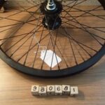 Wheel Front 20 x 1.75 BO Black Alloy DW 3/8 axle 48 hole