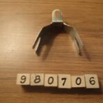 Fender bridge clip British style steel for drilled bridge