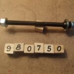 Coaster brake rear axle set 3/8 in x 162 mm x 24 tpi one cone silver/black