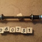 Axle set Rear 3/8 in x 178 mm x 26 tpi black/silver