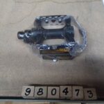 Pedals resin body with steel cage 9/16 in silver and black