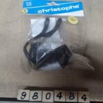 Toe clips pair nylon Christophe no straps black small