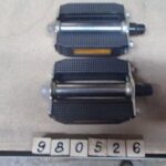 Pedals rubber block with reflectors black with 9/16 in axle