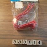 Toe clips pair nylon Christophe no straps red extra large